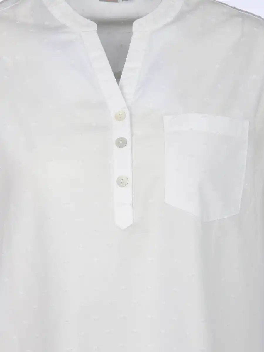 Bild 3 von Damen Bluse mit Struktur Weiß