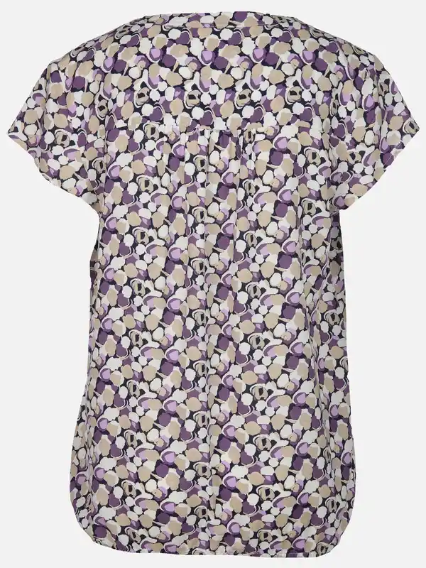 Bild 2 von Damen Bluse mit Alloverprint Lila