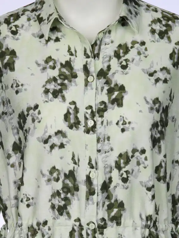 Bild 3 von Damen Kleid im Batikprint Weiß