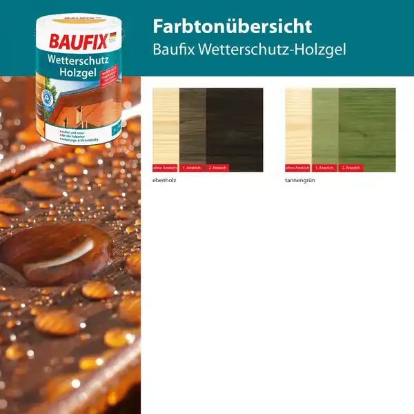 Bild 4 von Wetterschutz-Holzgel graphitgrau 5 L 2er Set