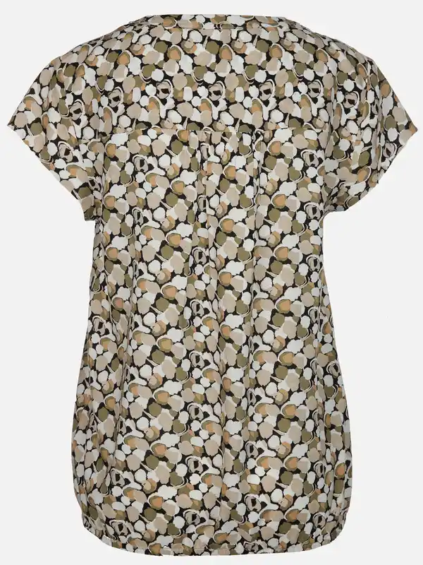 Bild 2 von Damen Bluse mit Alloverprint Beige