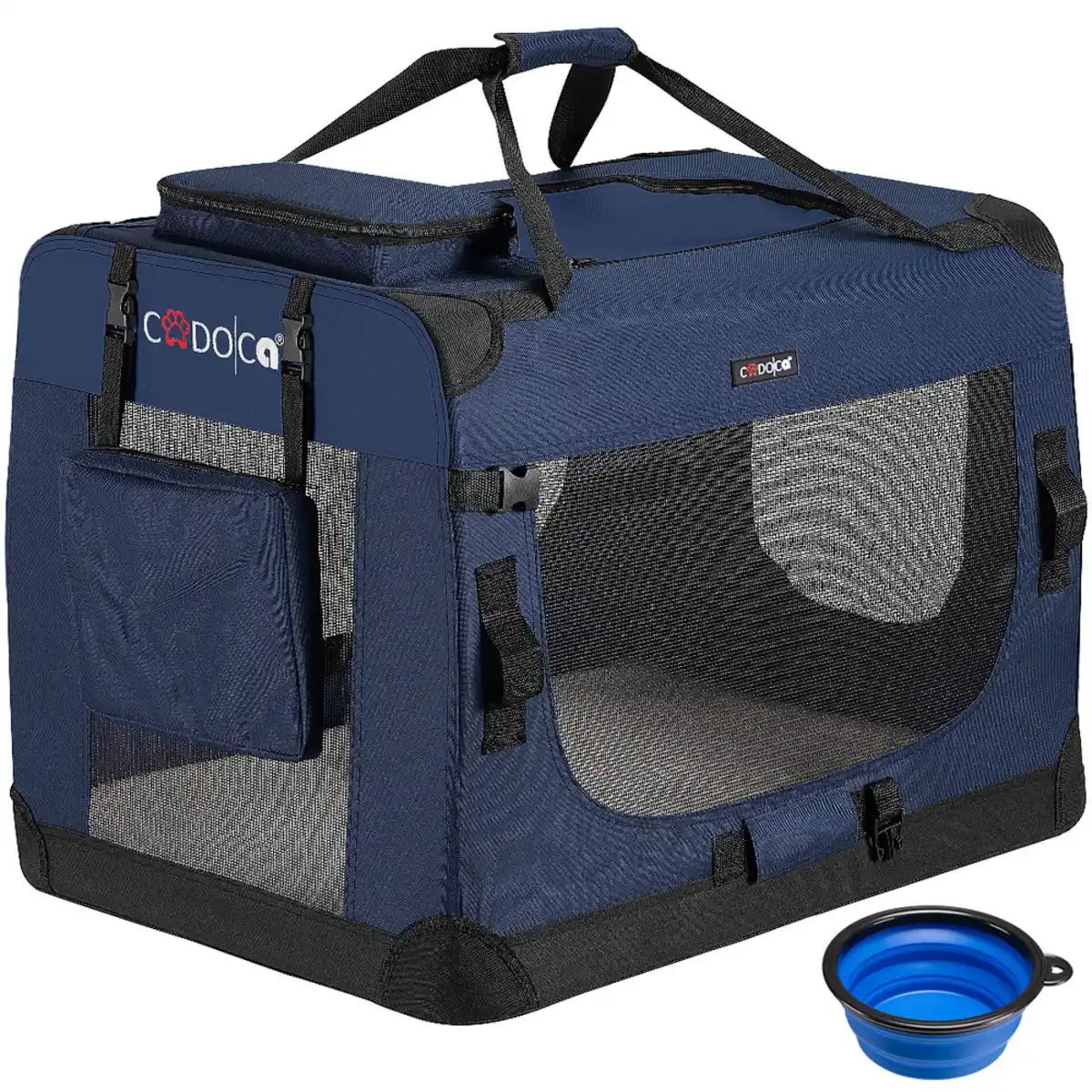 Bild 1 von Tiertransportbox L 70 x 52 x 50 cm Navyblau