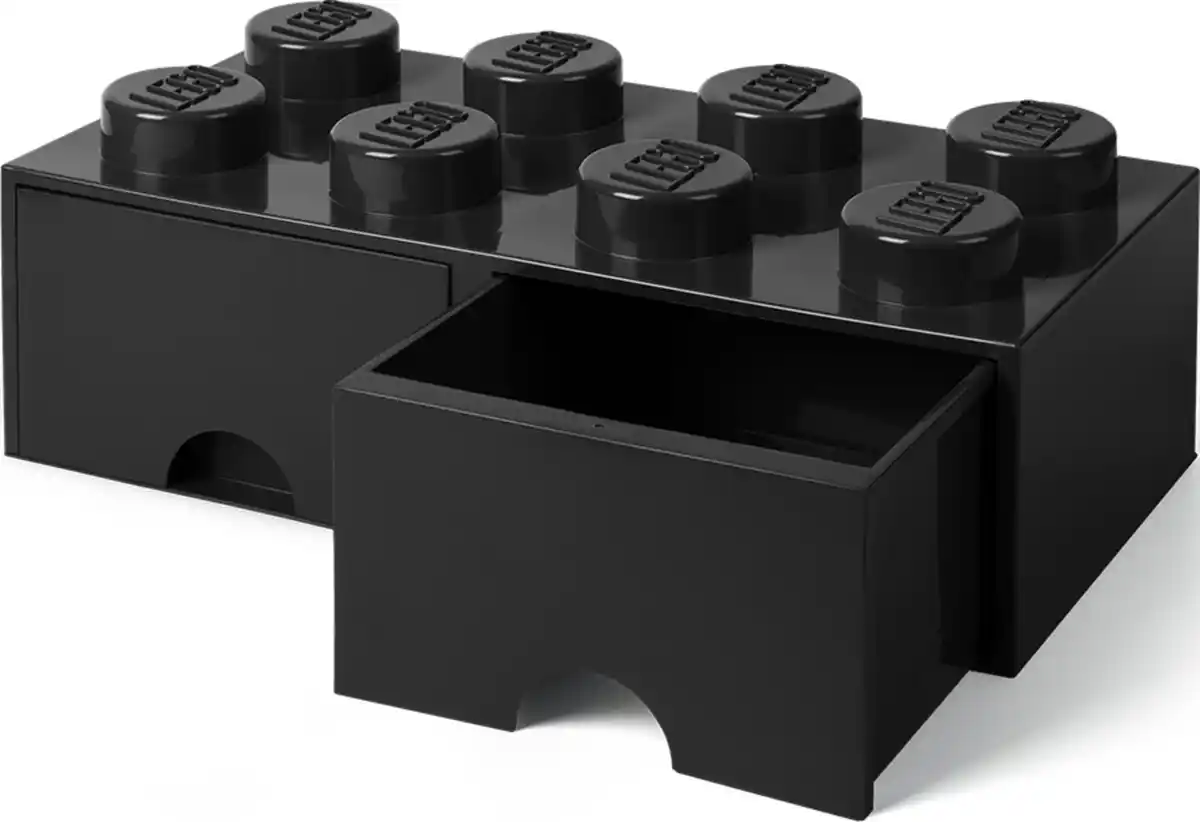 Bild 3 von LEGO Schubladenelement 8 Noppen, Schwarz