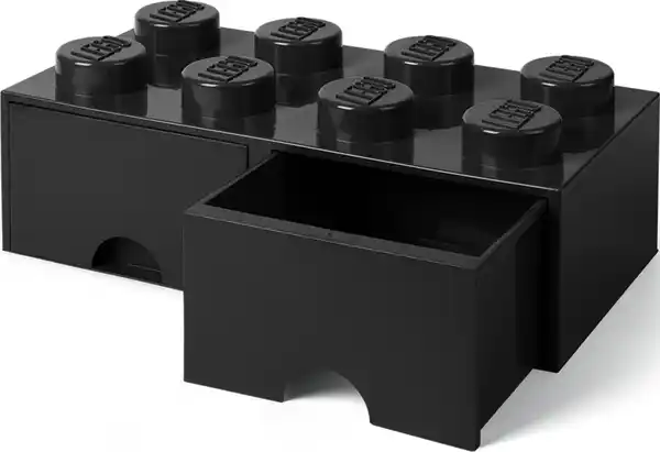 Bild 3 von LEGO Schubladenelement 8 Noppen, Schwarz