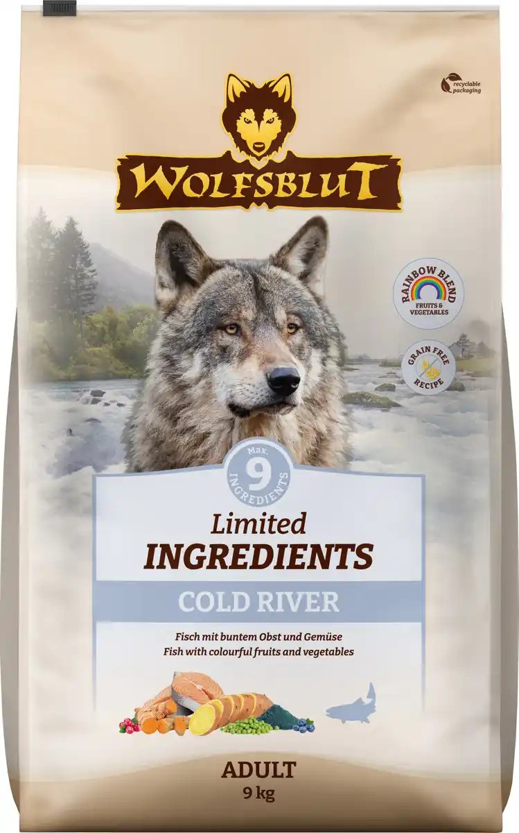 Bild 1 von Wolfsblut Hundetrockenfutter Limited Ingridients Cold River Adult, 9 kg