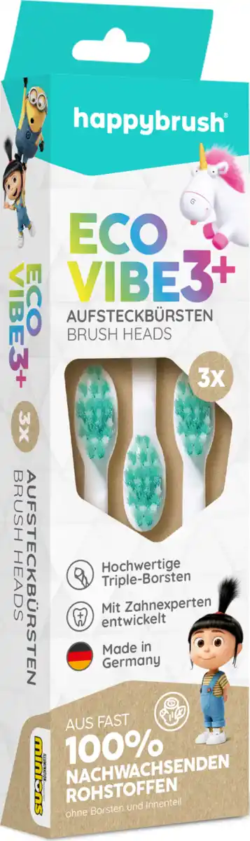 Bild 1 von happybrush Aufsteckbürsten V3+ Agnes