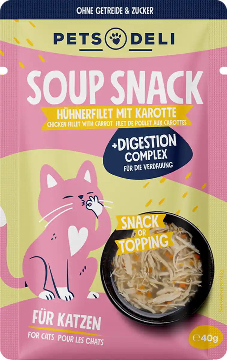 Bild 1 von Pets Deli Functional Suppe Digest Huhn mit Karotte, 40 g