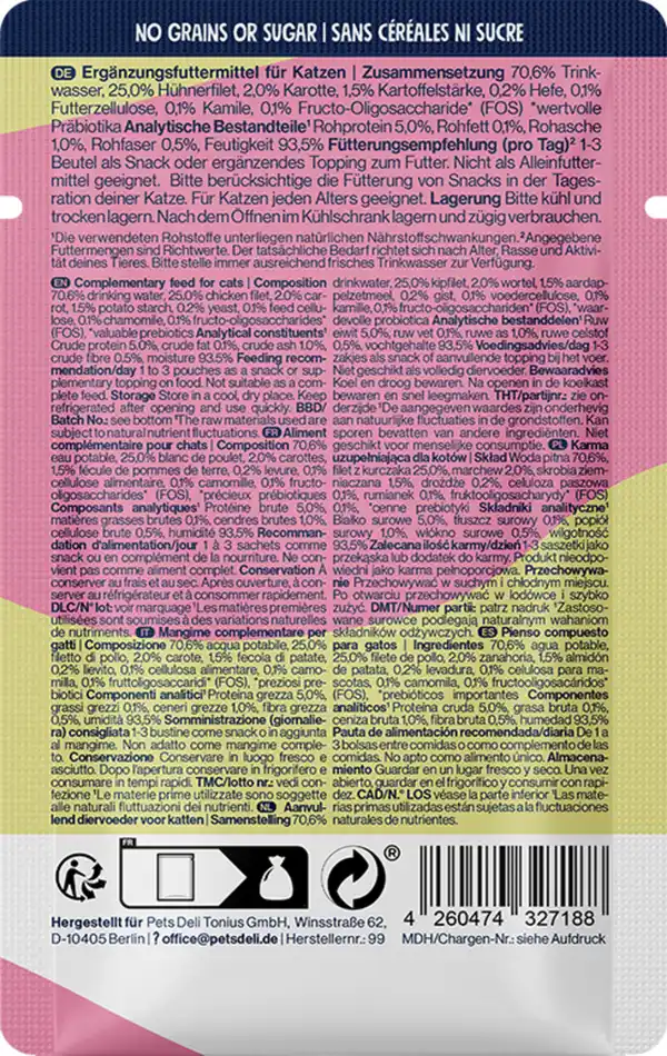 Bild 2 von Pets Deli Functional Suppe Digest Huhn mit Karotte, 40 g