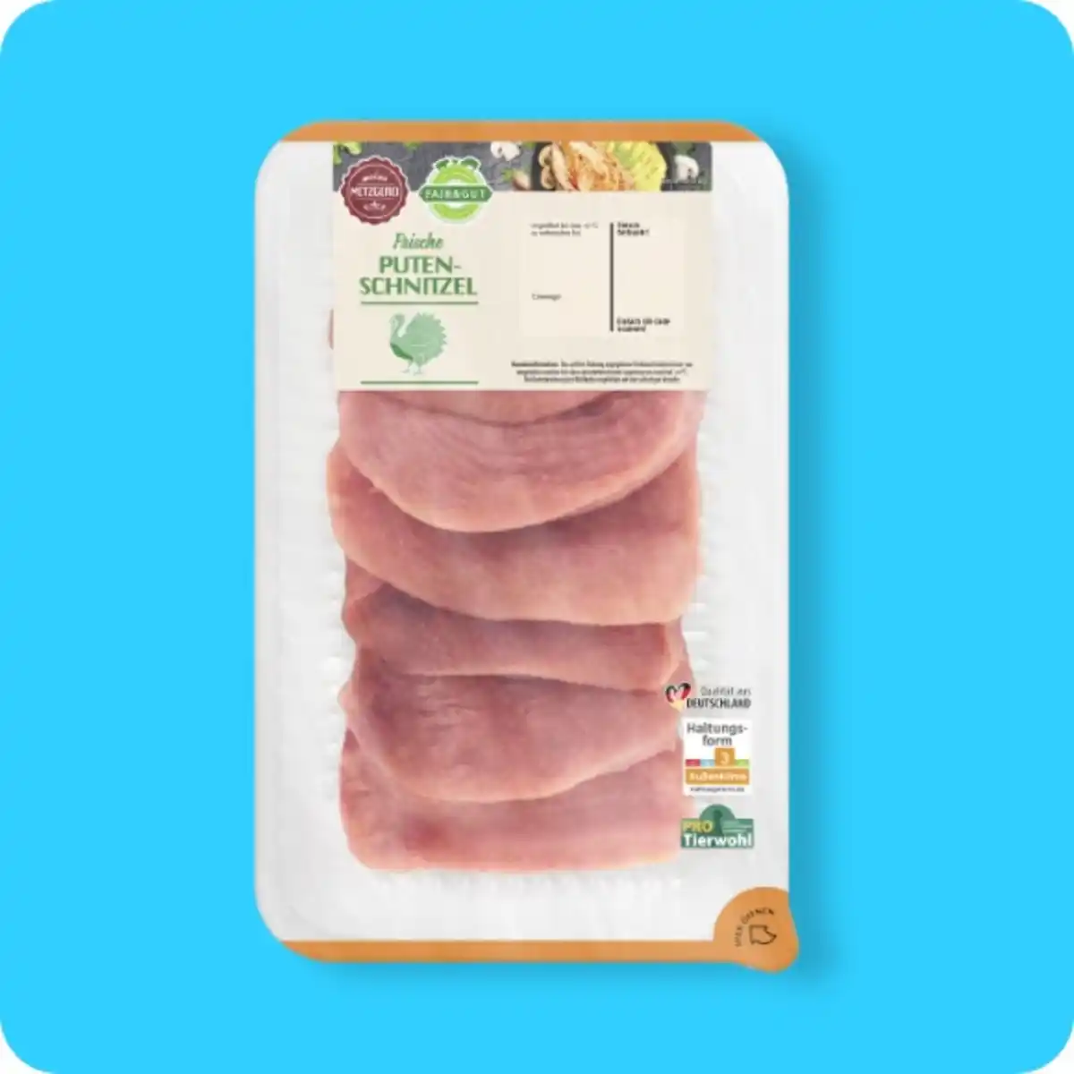 Bild 1 von FAIR & GUT Putenschnitzel, Haltungsform 3: Außenklima²