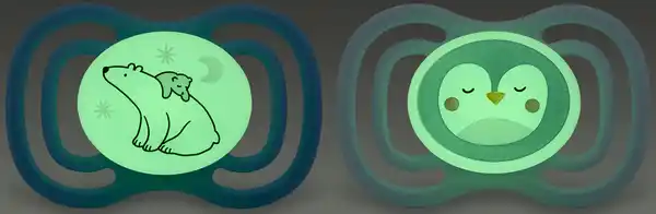 Bild 2 von Babydream Nachtschnuller "Der Leuchtende" Bär/Pinguin 18+ M