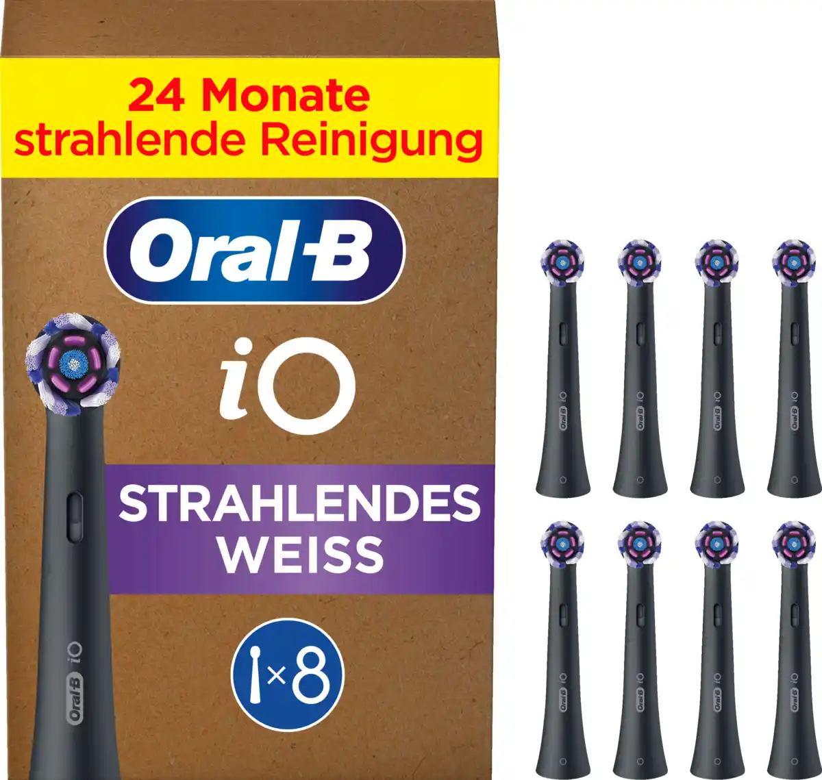 Bild 1 von Oral-B Aufsteckbürsten Strahlendes Weiss schwarz
