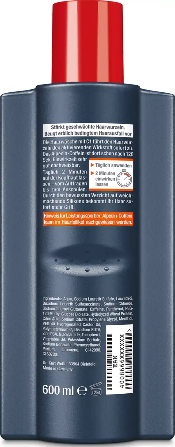 Bild 2 von Alpecin Coffein-Shampoo C1, 600 ml
