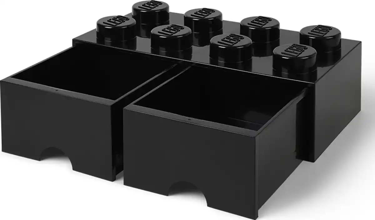Bild 2 von LEGO Schubladenelement 8 Noppen, Schwarz