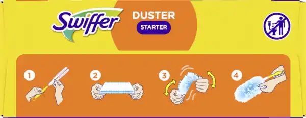 Bild 2 von Swiffer Duster Staubmagnet Kit (Griff + 3 Tücher)