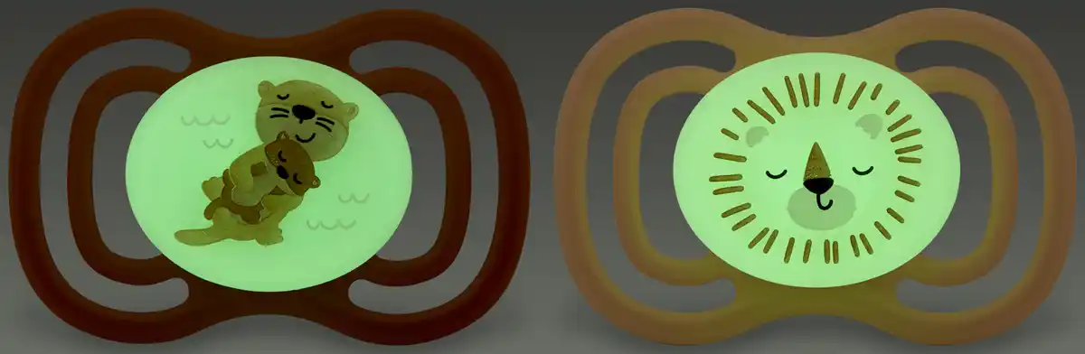 Bild 2 von Babydream Nachtschnuller "Der Leuchtende" Otter/Löwe 18+ M