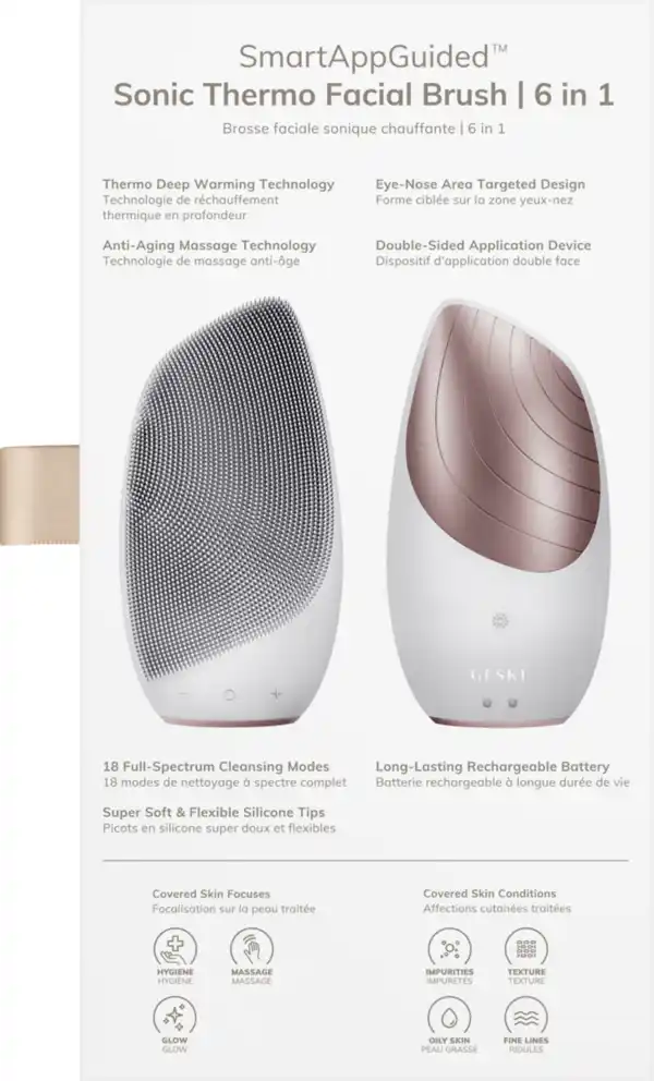Bild 4 von Geske 6in1 Sonic Thermo Facial Brush starlight