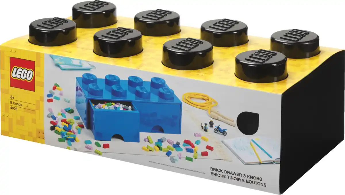 Bild 1 von LEGO Schubladenelement 8 Noppen, Schwarz