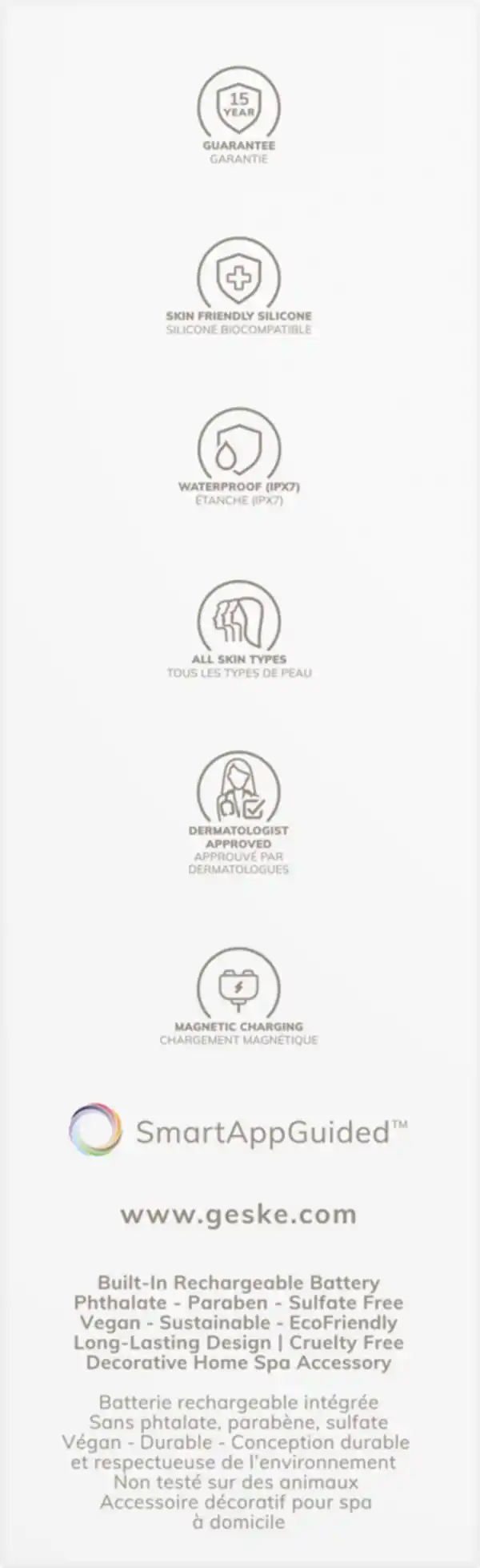 Bild 2 von Geske 6in1 Sonic Thermo Facial Brush starlight