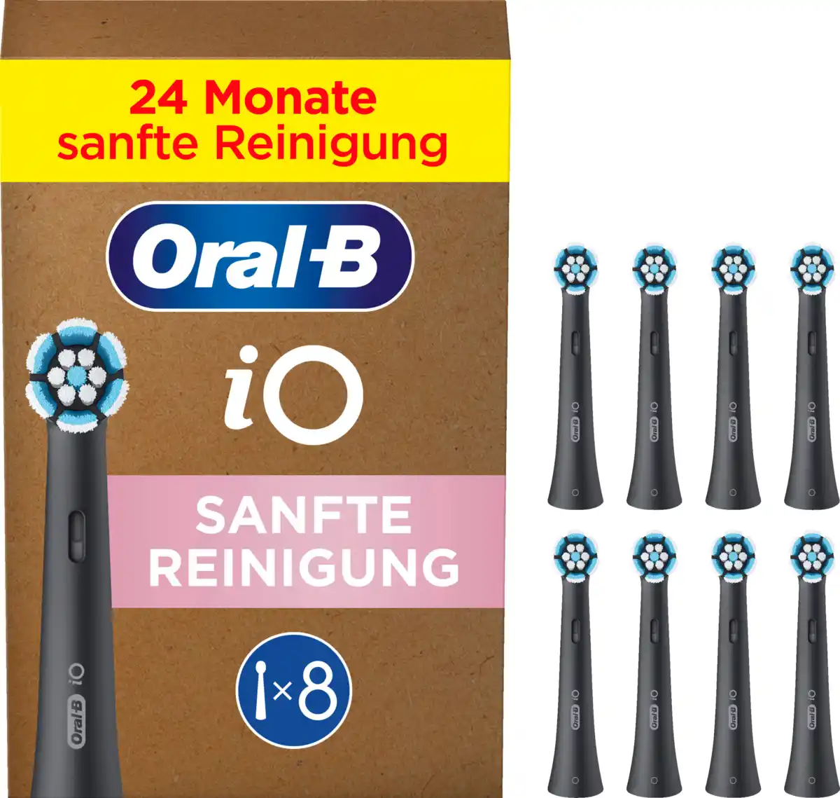 Bild 1 von Oral-B Aufsteckbürsten Sanfte Reinigung schwarz