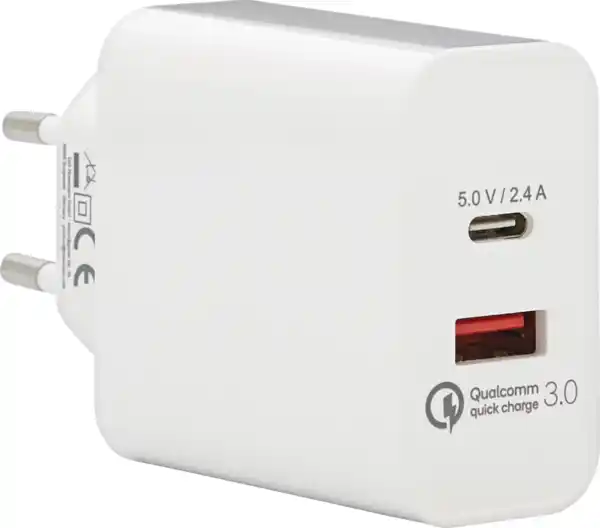 Bild 2 von IDEENWELT Best Basics Dual-USB-Schnellladegerät