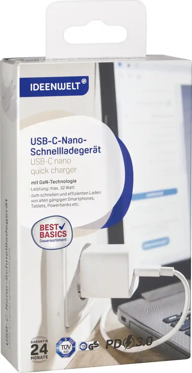 Bild 2 von IDEENWELT Best Basics USB-C-Nano-Schnellladegerät