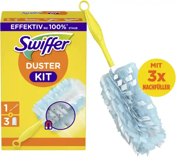 Bild 3 von Swiffer Duster Staubmagnet Kit (Griff + 3 Tücher)