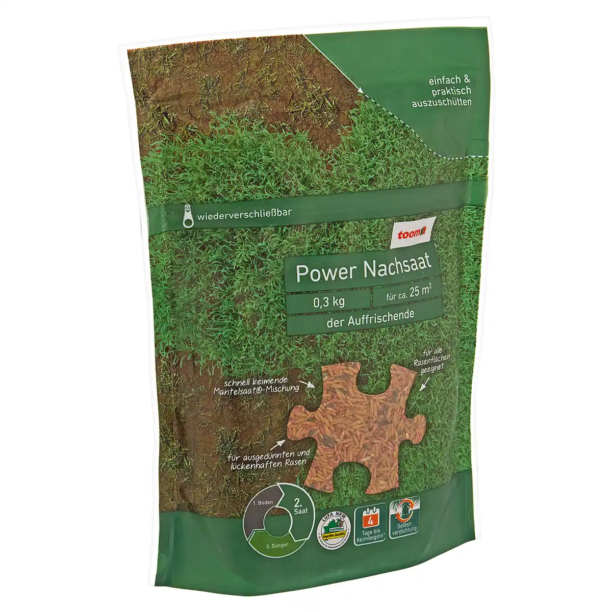 Bild 1 von toom Rasennachsaat "Power" 0,3 kg