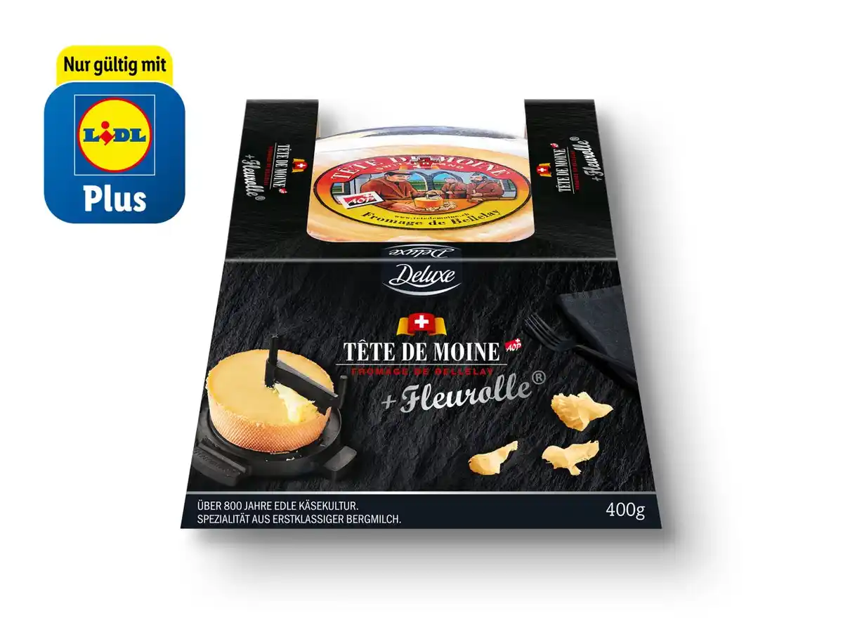 Bild 1 von Deluxe Tête de Moine AOP Fromage de Bellelay,  400 g