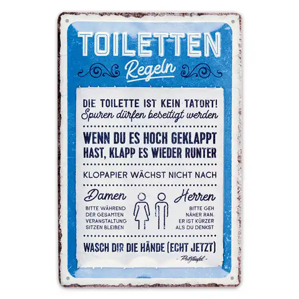 Bild 3 von Bella Casa Retro-Metallschild