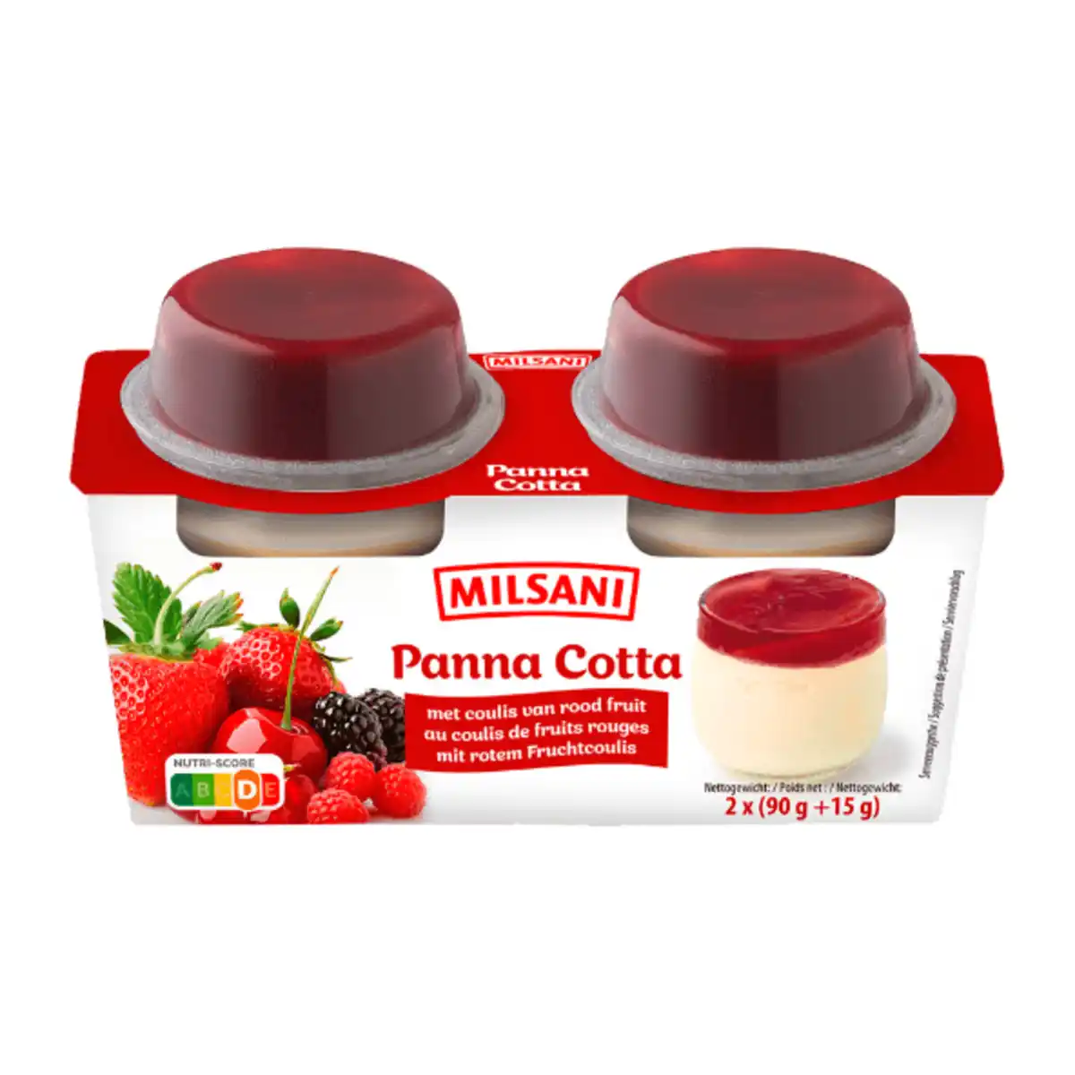 Bild 1 von MILSANI Panna Cotta Rote Früchte 105g