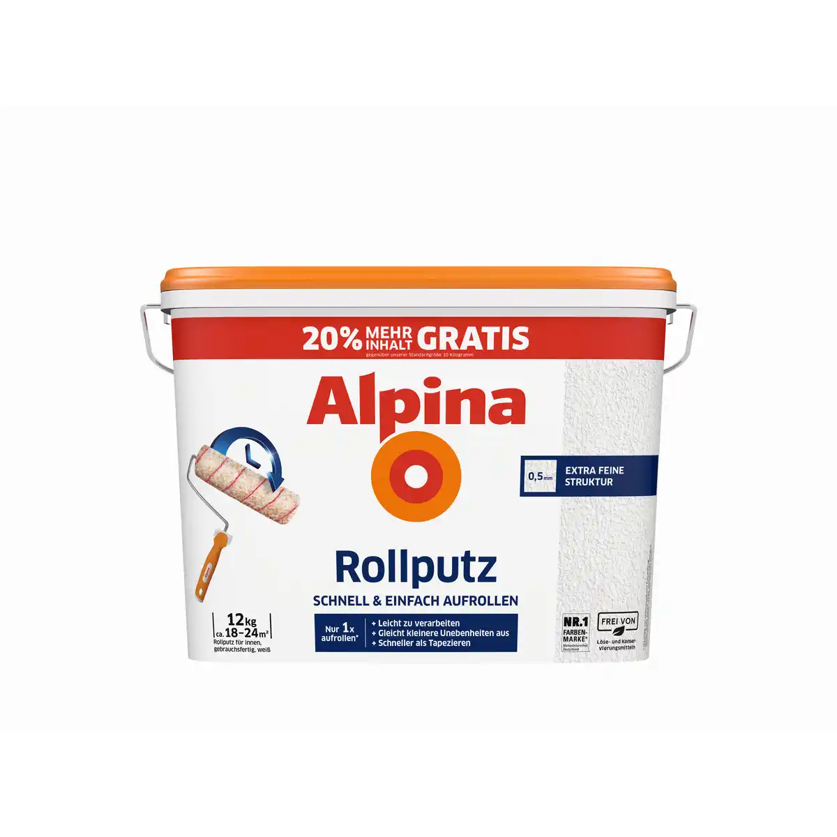 Bild 1 von Alpina Rollputz 12 kg weiß