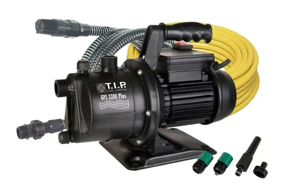 Bild 1 von T.I.P. Gartenpumpenset GPS 3200 Plus inkl. Ansaugschlauch, Gartenschlauch
