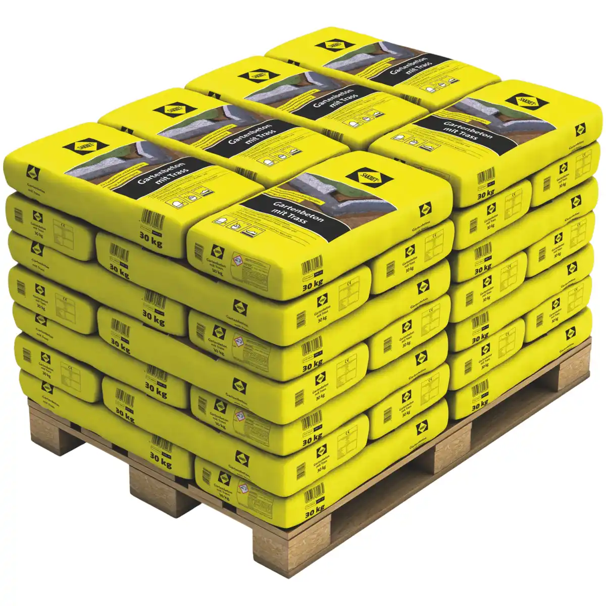 Bild 1 von Sakret Gartenbeton mit Trass 30 kg Sack 42 St. Palettenabnahme