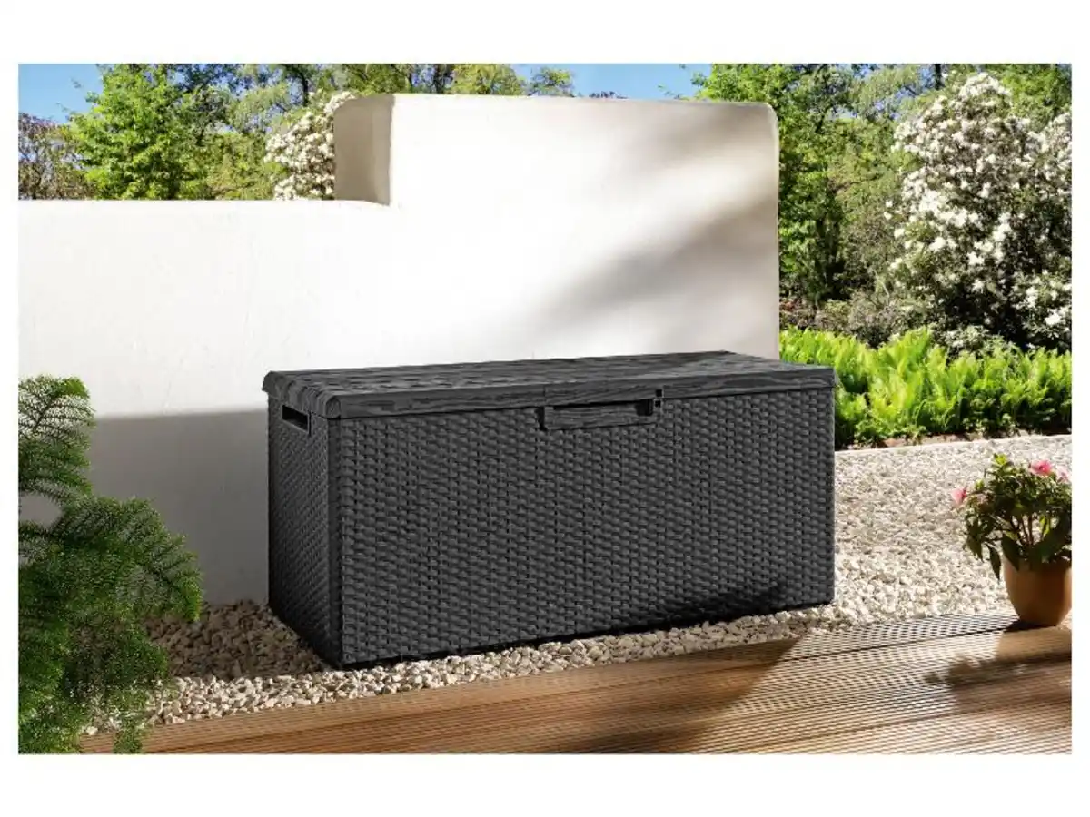 Bild 2 von LIVARNO home Gartenbox 340 l, PreZero, mit Gasdruckfedern