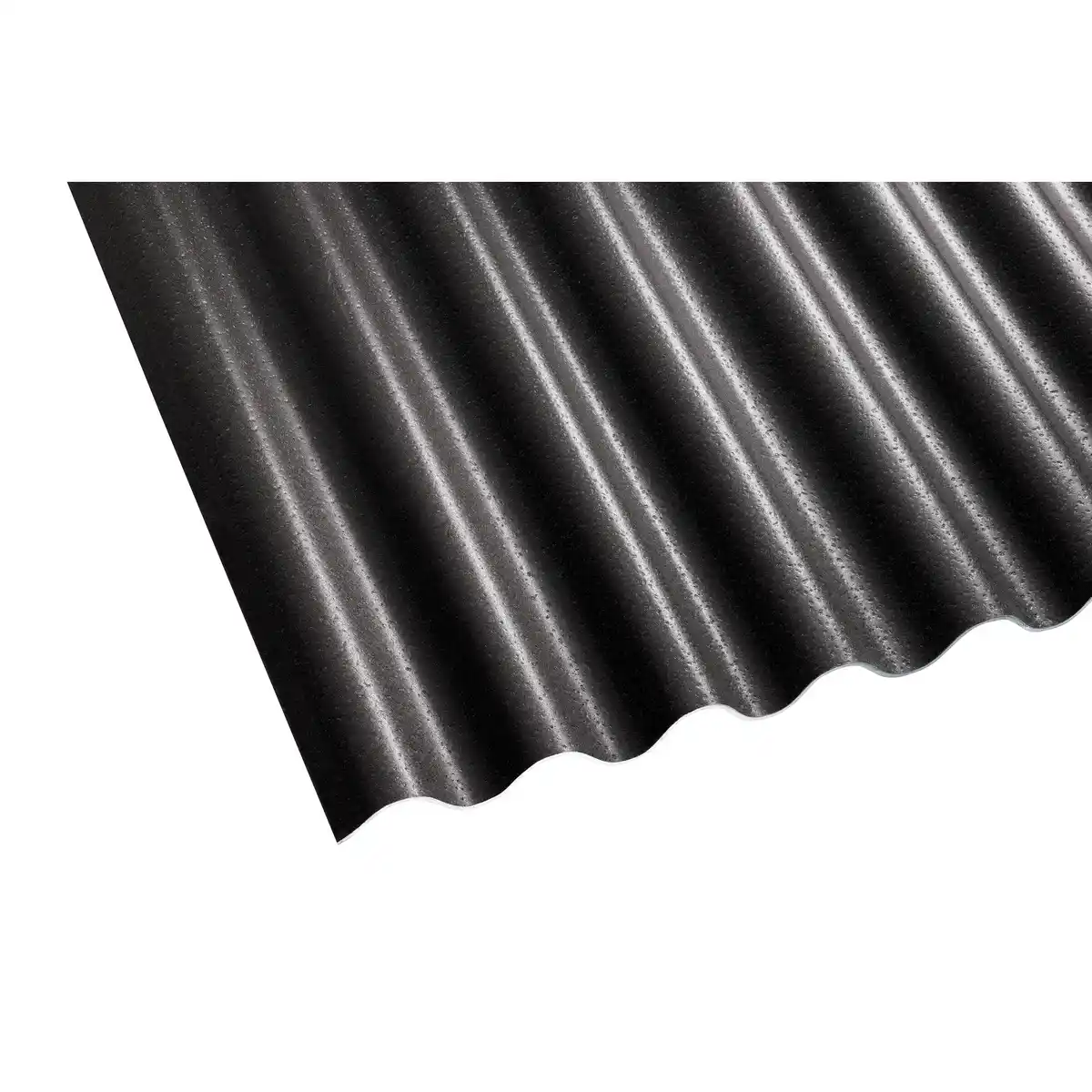 Bild 1 von Gutta Shelltec-Wellplatte 'Sinus 95/34' schwarz 200 x 95 x 0,4 cm