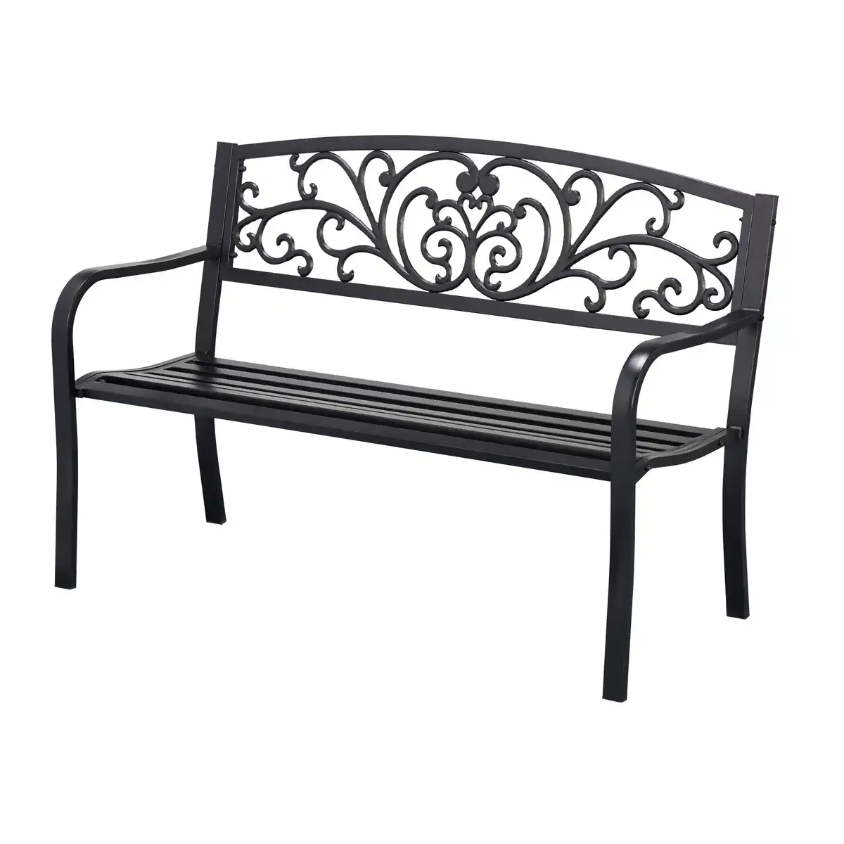 Bild 1 von Bank 'Rosa' schwarz 127 x 62 x 85 cm