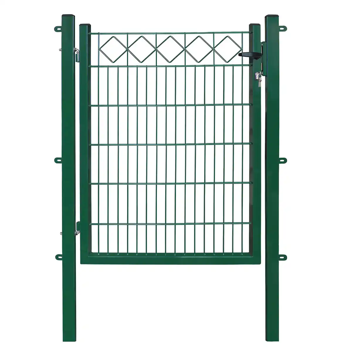 Bild 1 von Arvotec Einzeltor 'Exclusive' moosgrün 100 x 120 cm, mit Karodekor