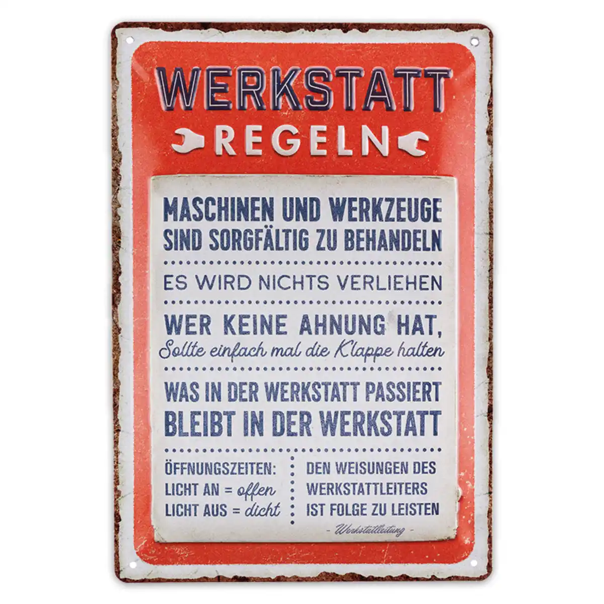 Bild 2 von Bella Casa Retro-Metallschild