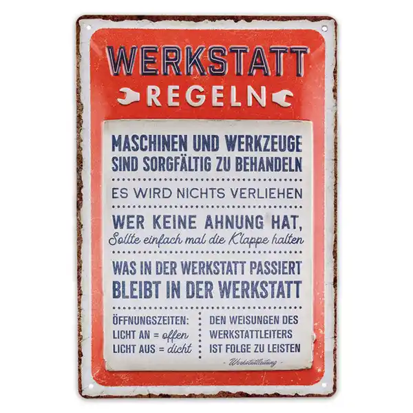 Bild 2 von Bella Casa Retro-Metallschild