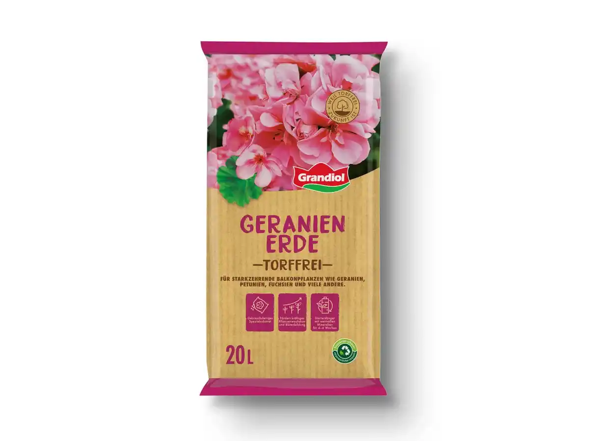 Bild 1 von Grandiol Geranienerde torffrei,  20 l