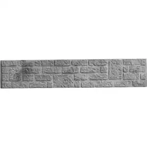 Beckers Betonzaun Betonzaunplatte 'Standard Romania' 200 x 38,5 x 3,5 cm grau
