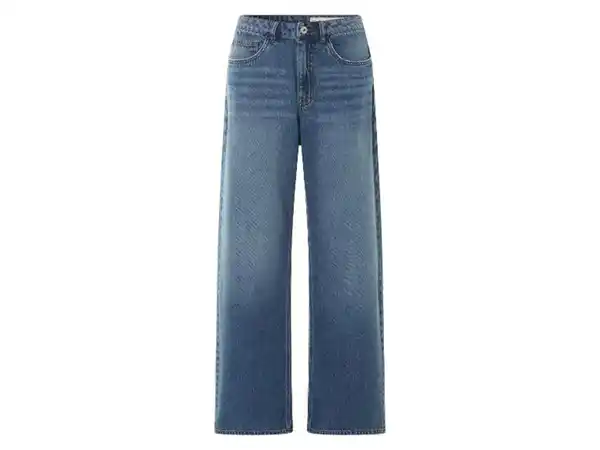 Bild 2 von esmara® Damen Jeans, Wide Leg, mit hoher Leibhöhe