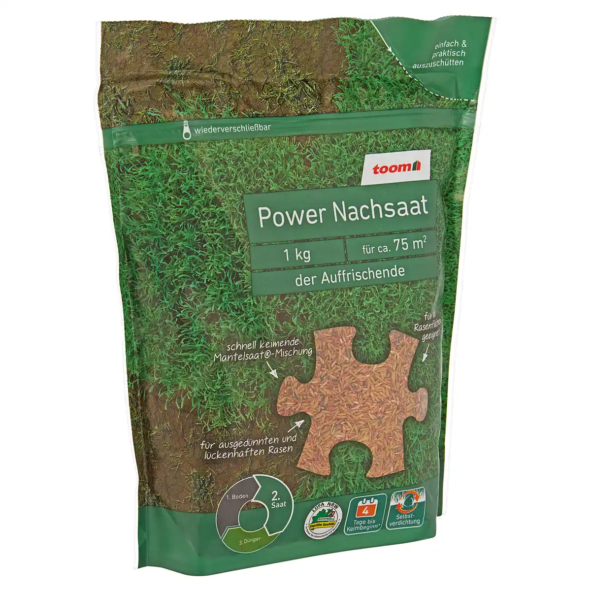 Bild 1 von toom Rasennachsaat "Power" 1 kg