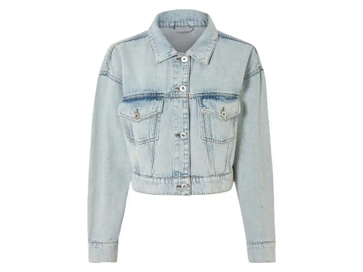 Bild 2 von esmara® Damen Jeansjacke, mit modisch überschnittenen Schultern