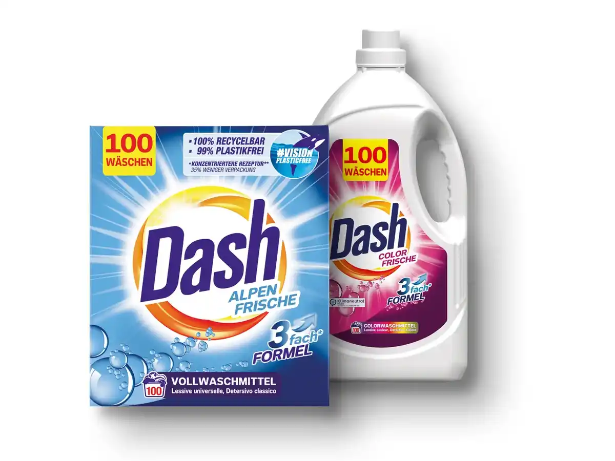 Bild 1 von Dash Waschmittel,  100 Waschladungen