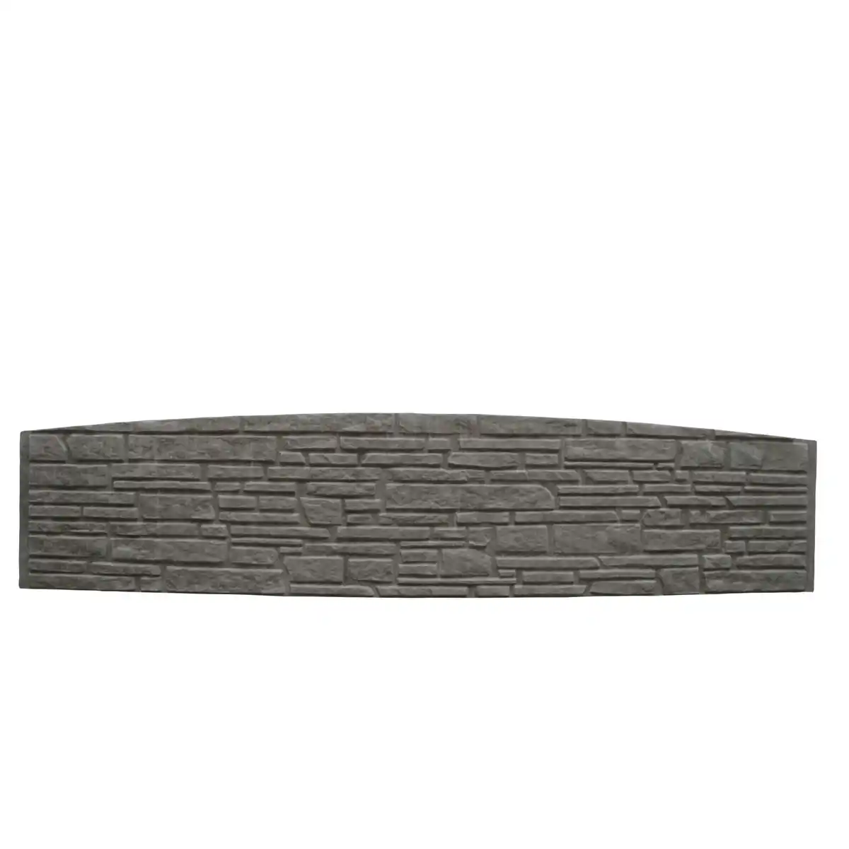 Bild 1 von Beckers Betonzaun Betonzaunbogenplatte 'Standard Montana' Beton/Stahl grau 200 x 45 x 3,5 cm