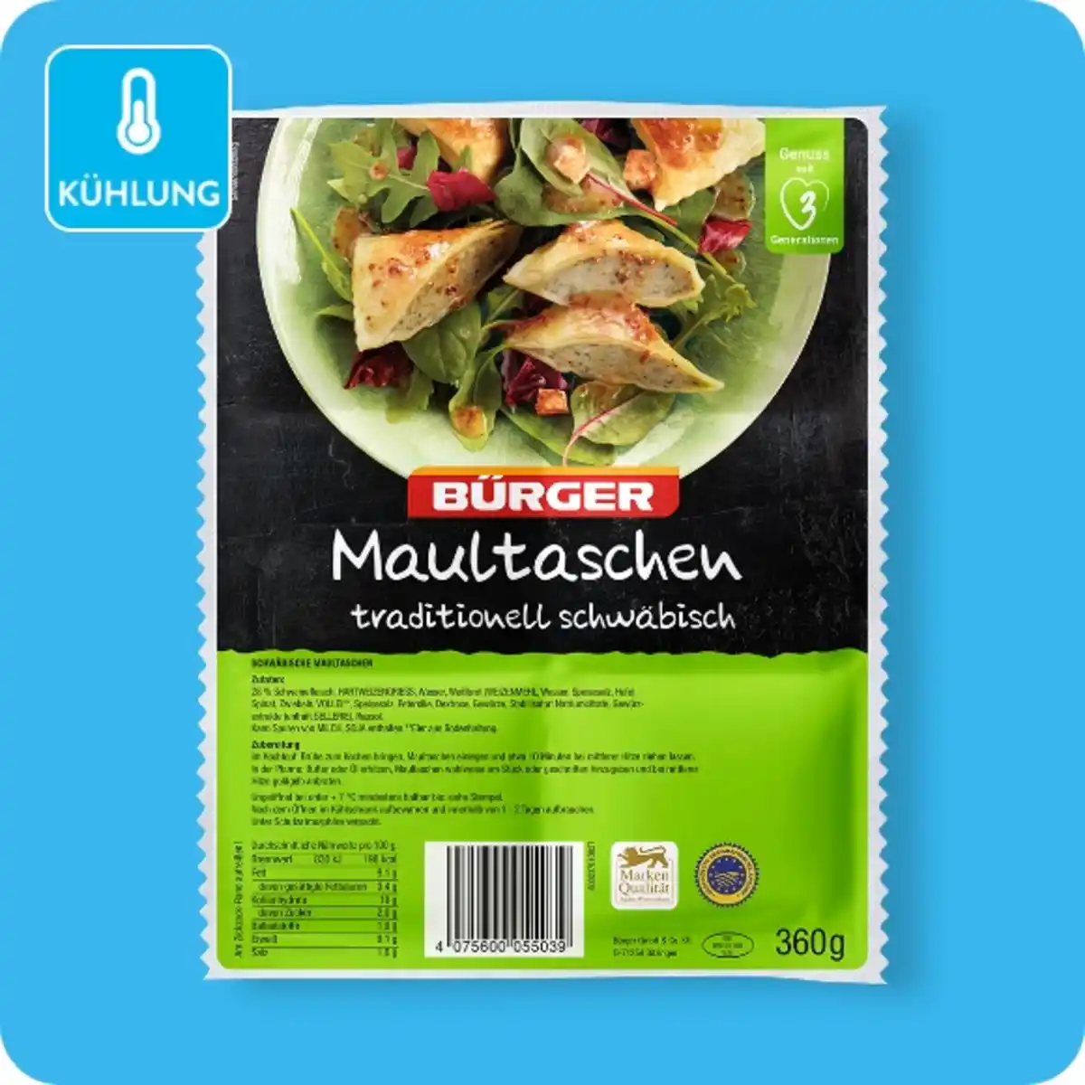 Bild 1 von BÜRGER Maultaschen, Traditionell schwäbisch