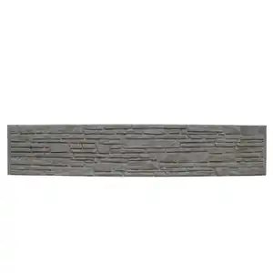Beckers Betonzaun Betonzaunplatte 'Standard Montana' Beton/Stahl grau 200 x 38,5 x 3,5 cm