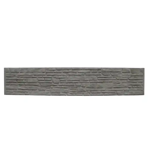 Bild 1 von Beckers Betonzaun Betonzaunplatte 'Standard Montana' Beton/Stahl grau 200 x 38,5 x 3,5 cm