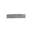 Bild 1 von Beckers Betonzaun Betonzaunbogenplatte 'Standard Romania' 200 x 45 x 3,5 cm grau